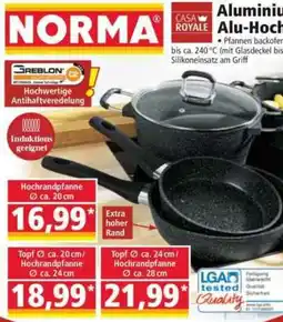 Norma Aluminium Alu-Hochrandpfanne Angebot