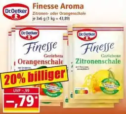 Norma Dr.Oetker Finesse Zitronen- oder Orangenschale Angebot
