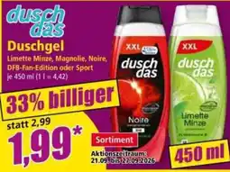 Norma dusch das Duschgel Angebot
