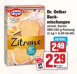 HIT Dr. Oetker Back-mischungen Zitrone Angebot