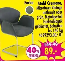 Möbel Boss Stuhl Cremona Angebot