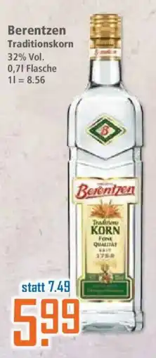 Klaas und Kock Berentzen Traditionskorn Angebot