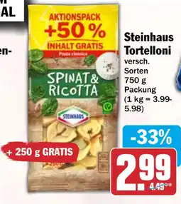 HIT Steinhaus Tortelloni Spinat & Ricotta Angebot