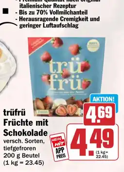 HIT trüfrü Früchte mit Schokolade Angebot