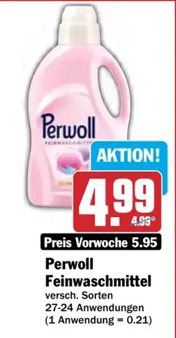 HIT Perwoll Feinwaschmittel Angebot
