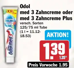 HIT Odol med 3 Zahncreme Angebot