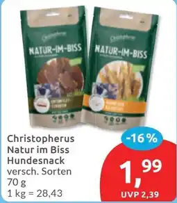 Budni Christopherus Natur im Biss Hundesnack Angebot