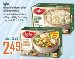 Klaas und Kock iglo Gemüse Ideen oder Rahmgemüse Angebot