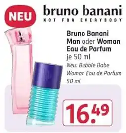 Rossmann Bruno Banani Man oder Woman Eau de Parfum Angebot