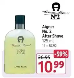 Rossmann Aigner No. 2 After Shave Angebot