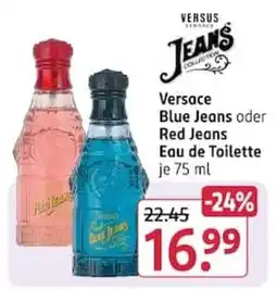 Rossmann Versace Blue Jeans oder Red Jeans Eau de Toilette Angebot