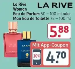 Rossmann La Rive Woman Eau de Parfum oder Man Eau de Toilette Angebot