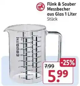 Rossmann Flink & Sauber Messbecher Angebot