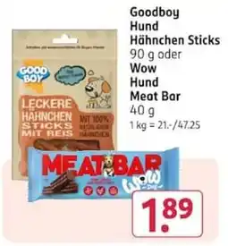 Rossmann Goodboy Hund Hähnchen Sticks Angebot