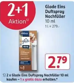 Rossmann Glade Eins Duftspray Nachfüller Angebot