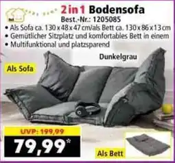 Norma 2in1 Bodensofa Angebot