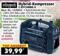 Norma Scheppach Hybrid-Kompressor C-HYC360BE-X Angebot