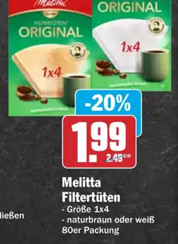 HIT Melitta Filtertüten Angebot