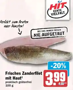 HIT Frisches Zanderfilet mit Haut Angebot