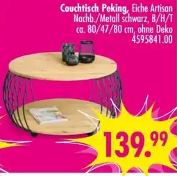 Möbel Boss Couchtisch Peking, Eiche Artisan Angebot