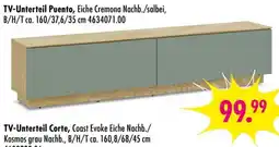 Möbel Boss TV-Unterteil Puente, Eiche Cremona Nachb./salbei Angebot
