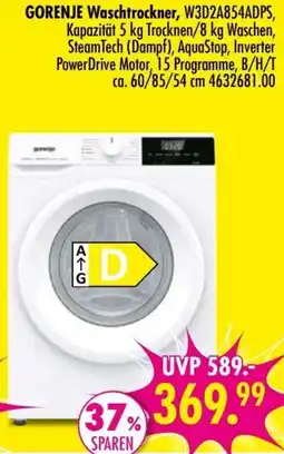 Möbel Boss GORENJE Waschtrockner Angebot