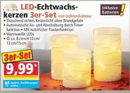Norma i-glow LED-Echtwachs-kerzen 3er-Set Angebot