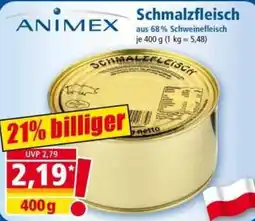 Norma ANIMEX Schmalz Fleisch Angebot
