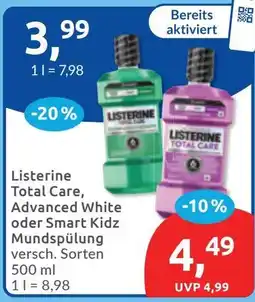 Budni Listerine Total Care Mundspülung Angebot