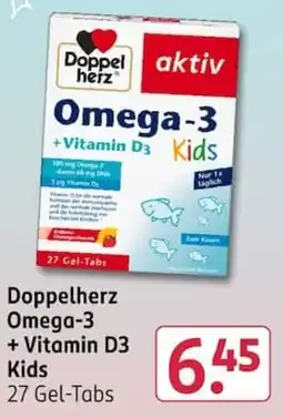 Rossmann Doppelherz Omega-3 + Vitamin D3 Kids Angebot