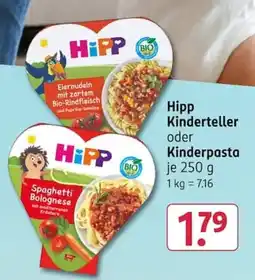 Rossmann Hipp Kinderteller oder Kinderpasta Angebot