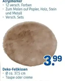 Rossmann Deko-Fellkissen Angebot