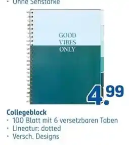 Rossmann Collegeblock Angebot