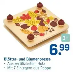 Rossmann Blätter- und Blumenpresse Angebot