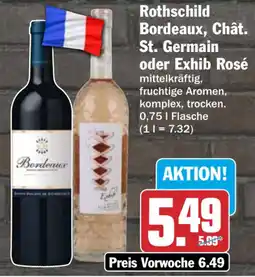 HIT Rothschild Bordeaux, Chât. St. Germain oder Exhib Rosé Angebot