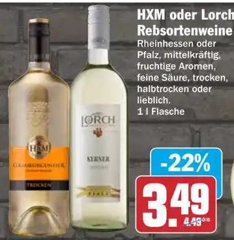 HIT HXM oder Lorch Rebsortenweine Angebot