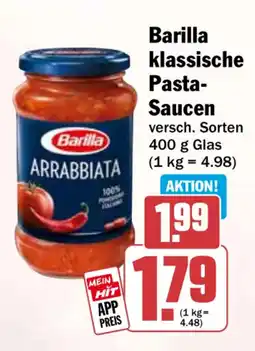 HIT Barilla klassische Pasta-Saucen Angebot