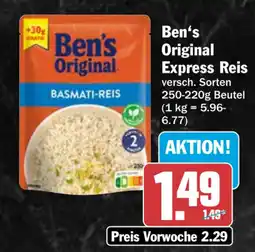 HIT Ben's Original Express Reis Angebot