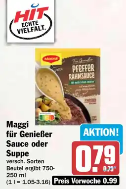 HIT Maggi Pfeffer Rahmsauce Angebot