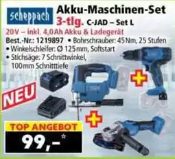 Norma Akku-Maschinen-Set scheppach Angebot
