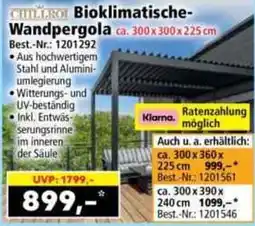 Norma CHILLROI Bioklimatische Wandpergola Angebot