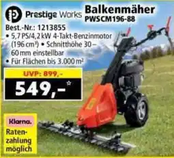 Norma Prestige Works Balkenmäher Angebot
