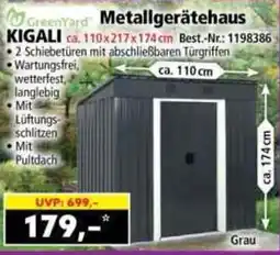 Norma GreenYard Metallgerätehaus KIGALI Angebot