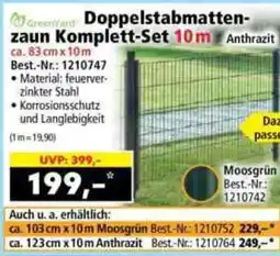 Norma GreenYard Doppelstabmattenzaun Komplett-Set Angebot
