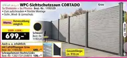 Norma WPC-Sichtschutzzaun CORTADO Angebot