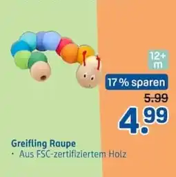 Rossmann Greifling Raupe Angebot