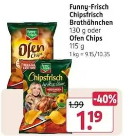 Rossmann Funny-Frisch Chipsfrisch Brathähnchen Angebot