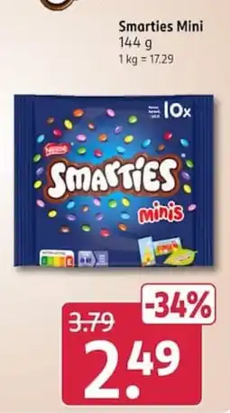 Rossmann Smarties Mini Angebot