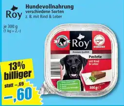 Norma Roy Hundevollnahrung Pastete Angebot
