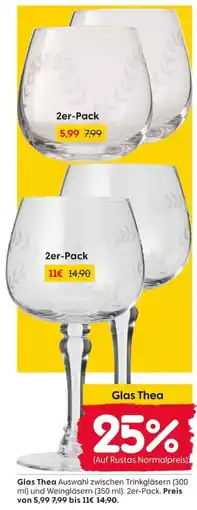 Rusta Glas Thea Angebot